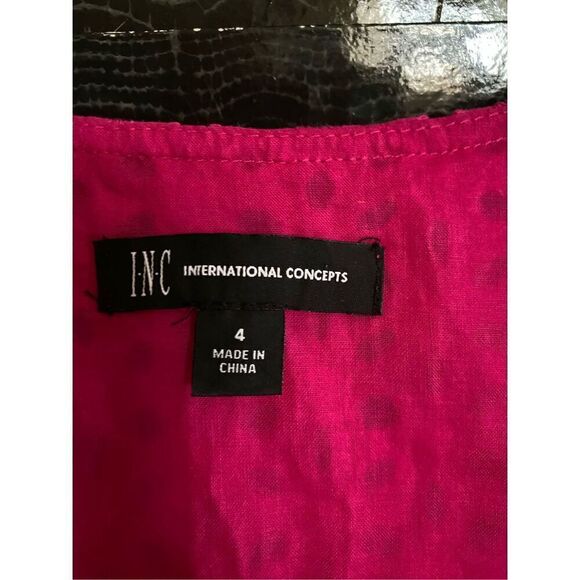 I NC international concepts, cotton eyelet, choo-choo peplum top size 4 - Picture 5 of 5